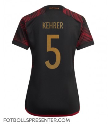 Tyskland Thilo Kehrer #5 Borta Matchtröja Dam VM 2022 Kortärmad